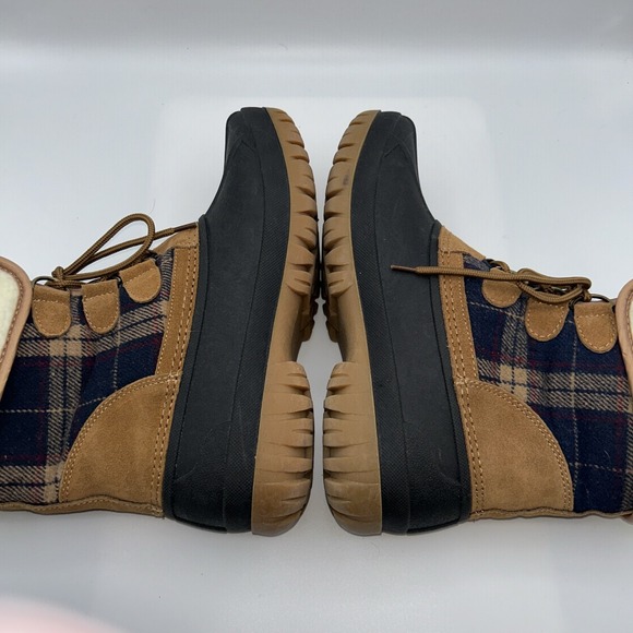 Womens Winter Boots, Waterproof Leather,fabric,rubber Fleece Boots (Size 9M) STQ - Picture 5 of 16